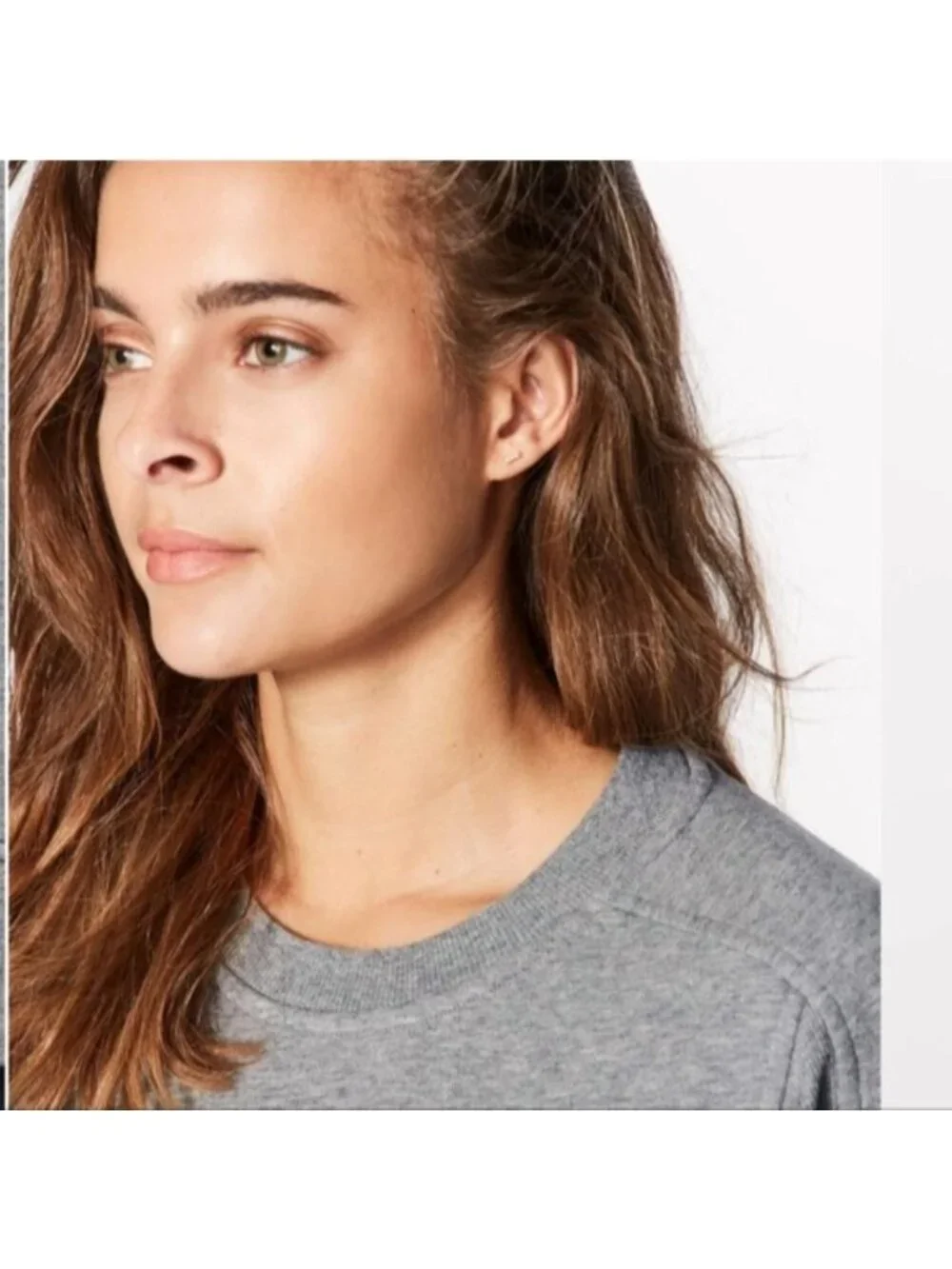 Lululemon Press Pause Crew Heathered Medium Grey